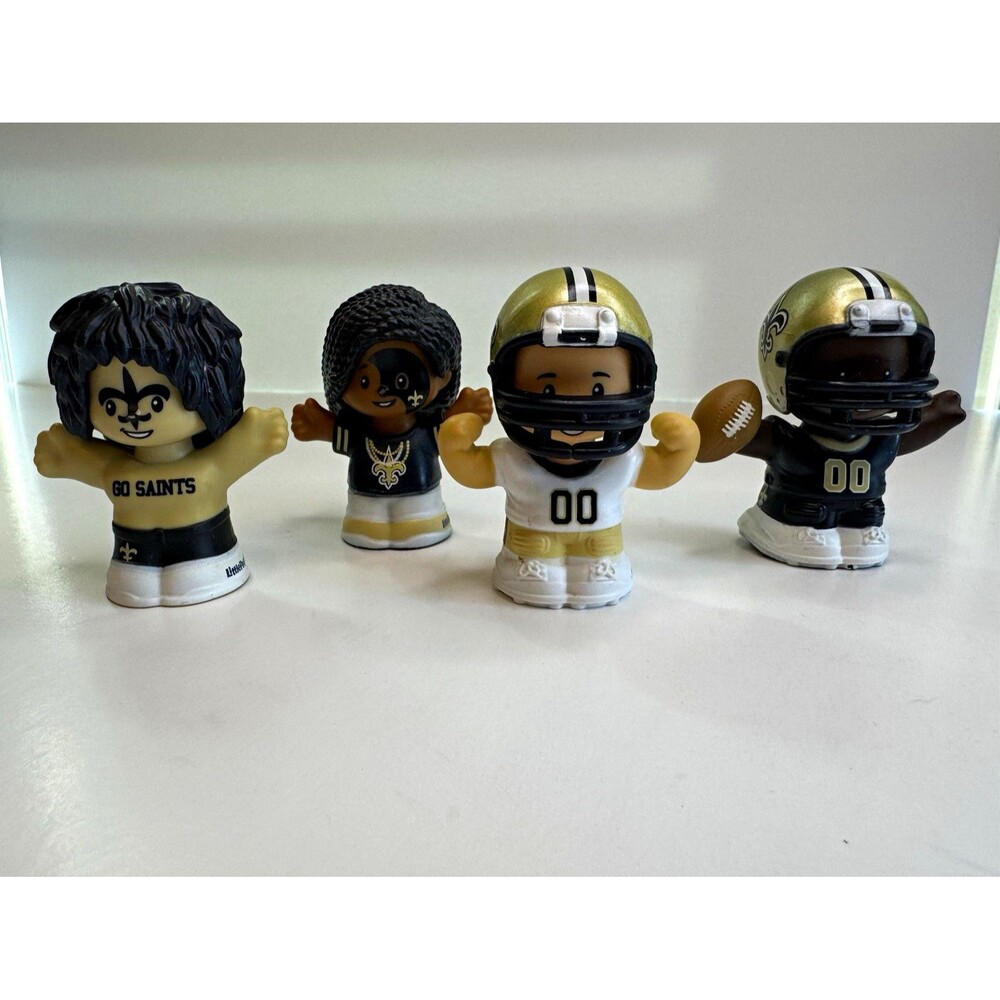 Fisher-Price Little People Collector NFL New Orleans Saints 4-Piece Figure Set